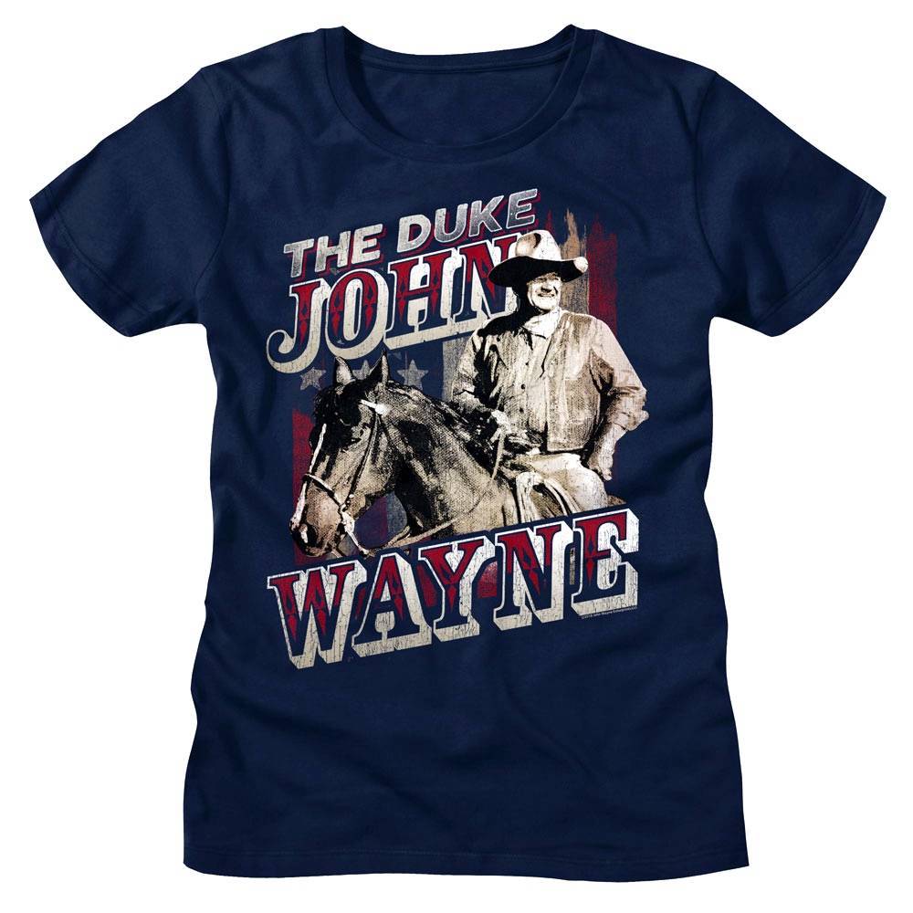 John Wayne The Duke On Horseback Women's T Shirt