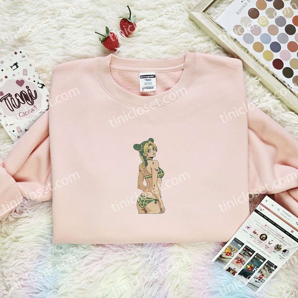 Jolyne Cujoh Jojo’s Bizarre Adventure Anime Embroidered Shirt