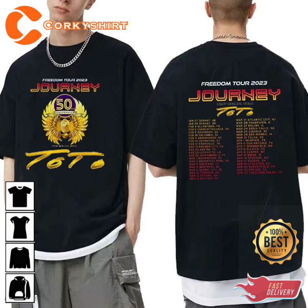 Journey 2023 Freedom Rock Tour Don’t Stop Believin T-shirt