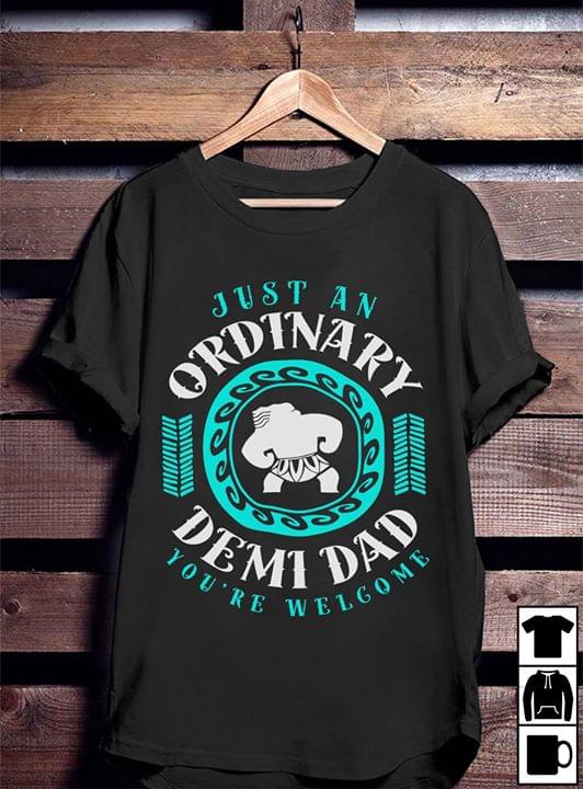 Just An Ordinary Demi Dad You're Welcome Shirt