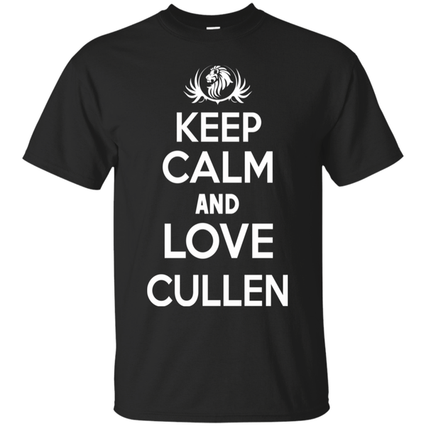 Keep Calm And Love Cullen T Shirt Black Birthday Cotton T Shirt S 5xl