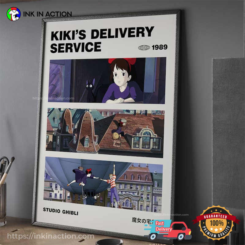 Kiki’s Delivery Service 1989 Studio Ghibli Classic Anime Wall Art