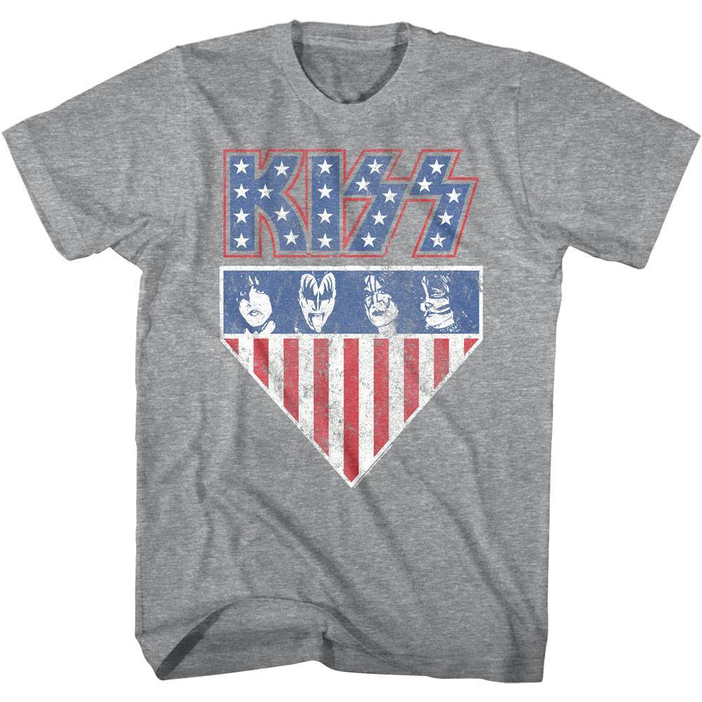 Kiss Usa Stars & Stripes Men’s T Shirt