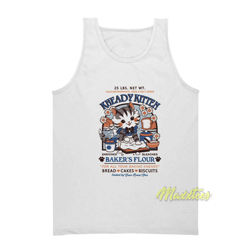 Kneady Kitty Baker's Flour Tank Top