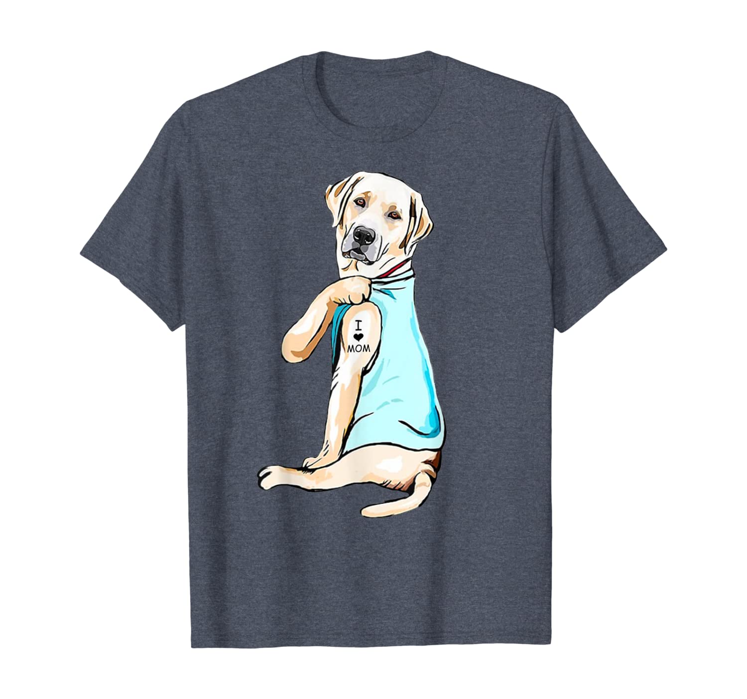 Labrador Retriever Tattoos I Love Mom T Shirt