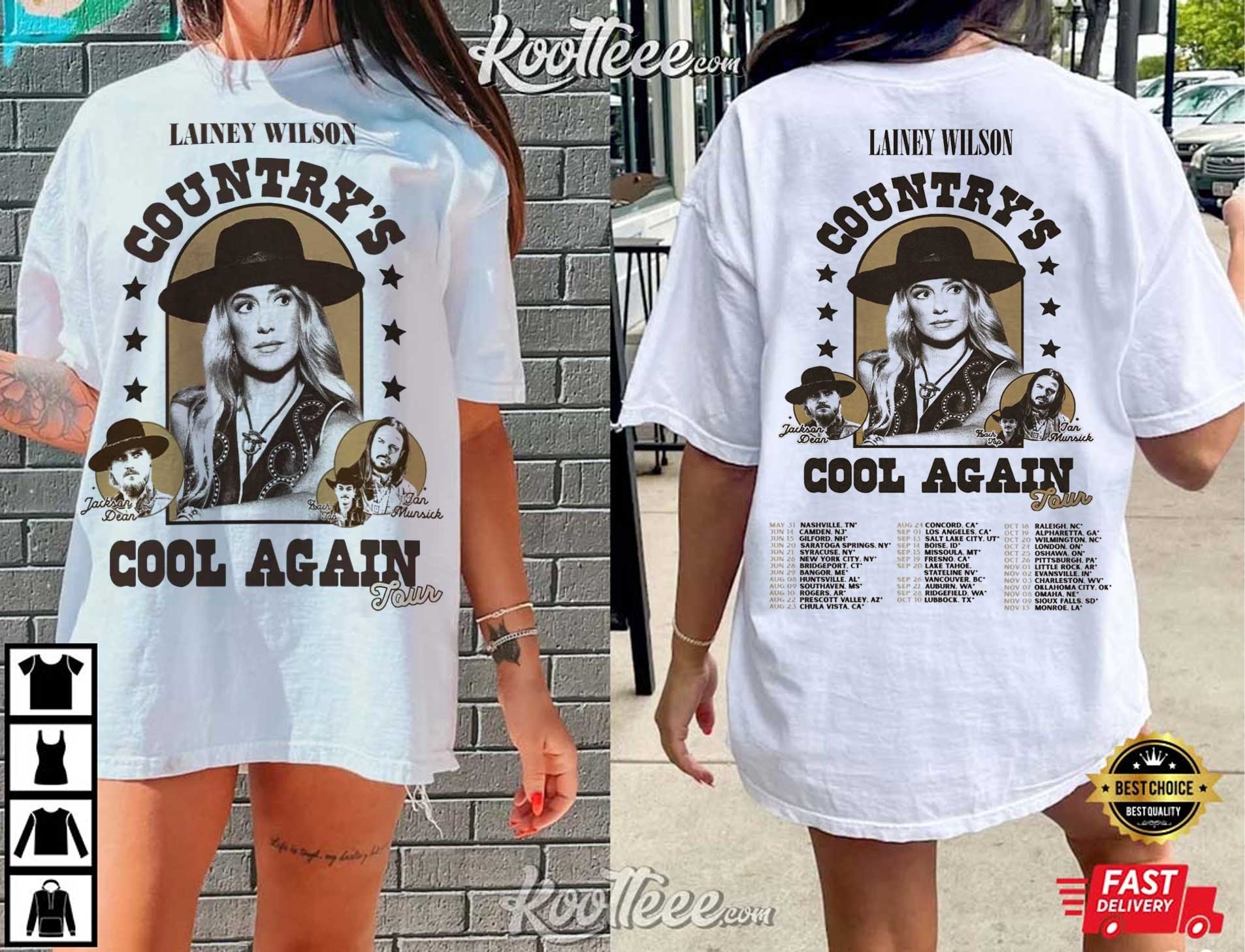Lainey Wilson Country’s Cool Again Tour 2024 T-shirt
