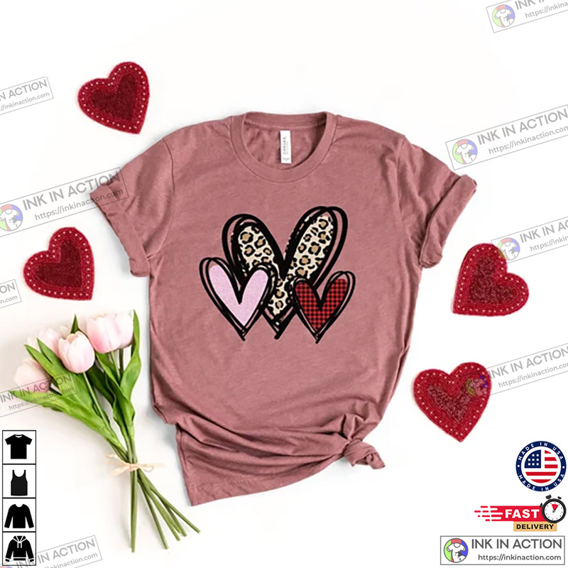 Leopard Heart Shirt, Cute Valentine’s Day Shirt