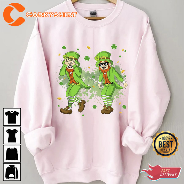 Leprechaun Griddy Dance St Patrick’s Day Lucky Shirt