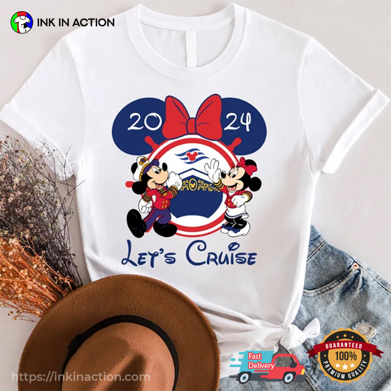 Let’s Cruise Mickey And Minnie 2024 Disney Family Trip Shirts