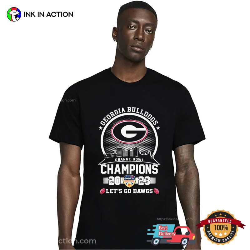 Let’s Go Dawgs The Orange Bowl Champions 2023 Georgia Bulldogs T-shirt