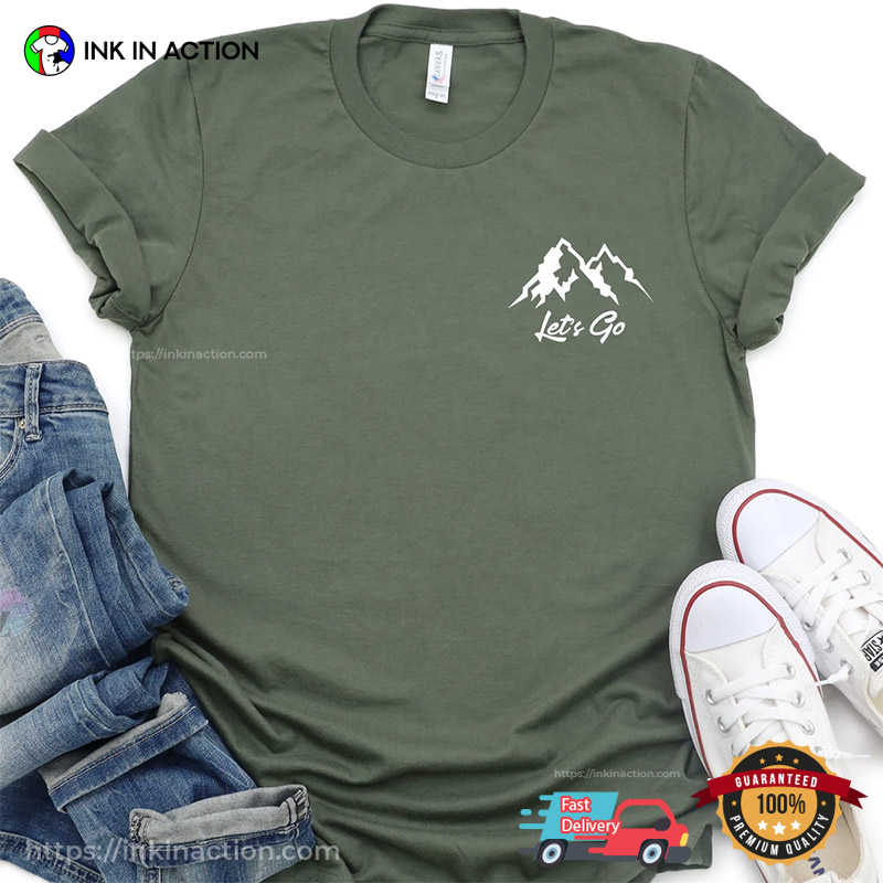 Let’s Go Mountains Hiking Comfort Colors Tee