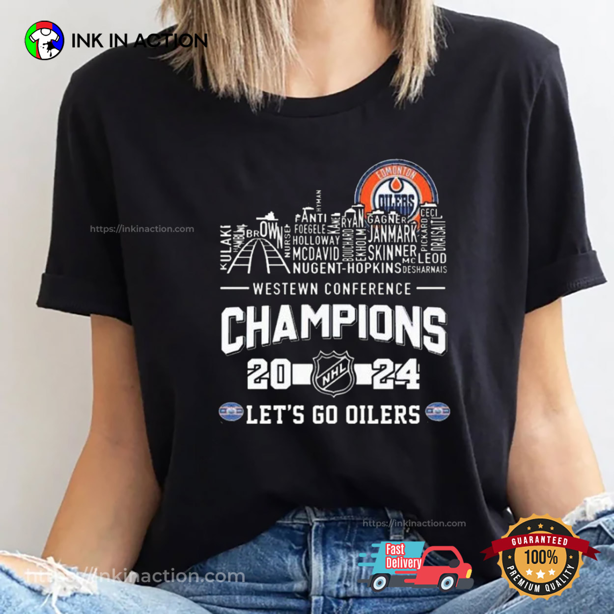 Let’s Go Oilers Western Conference Champions 2024 Edmonton Oilers Hockey T-shirt