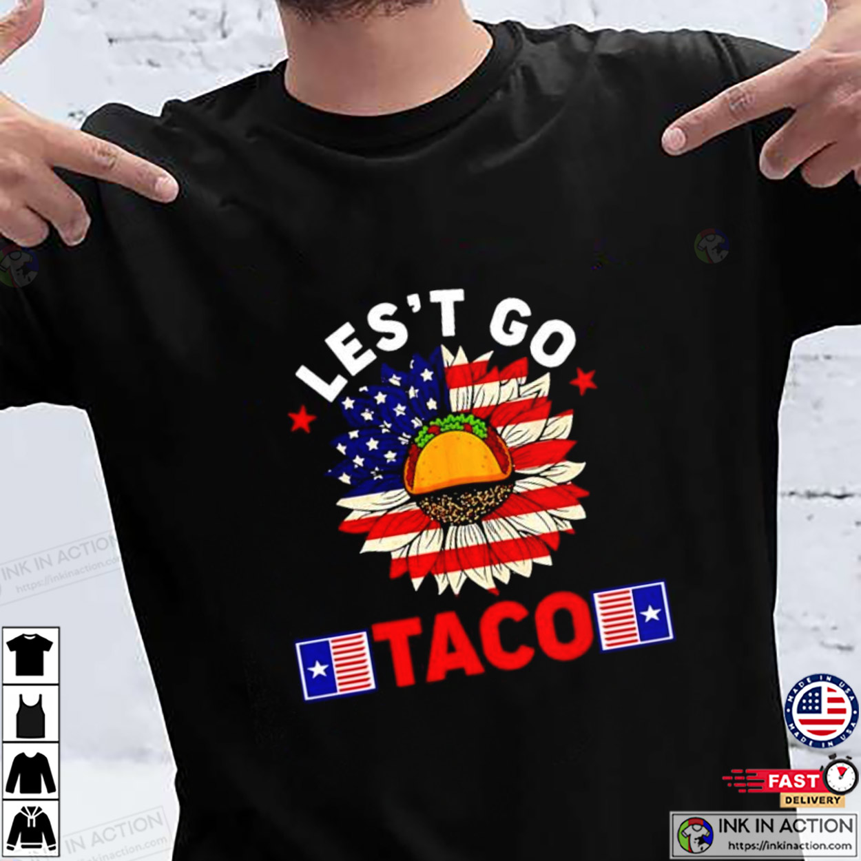 Let’s Go Taco Sunflower T-shirt