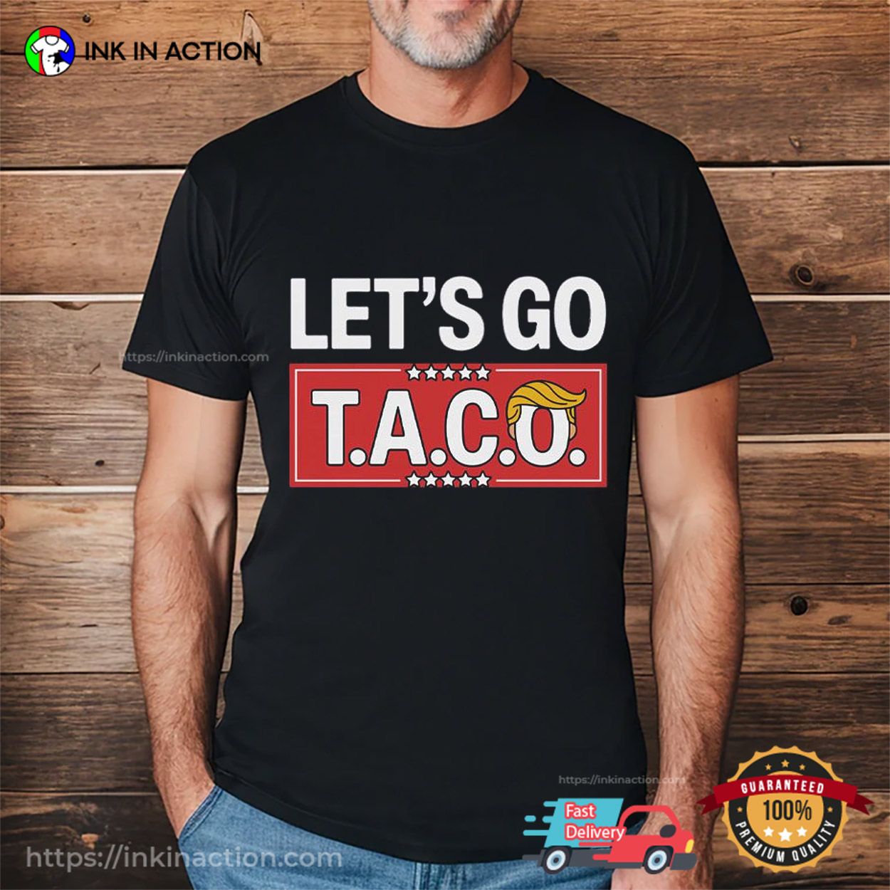 Let’s Go Taco Trump Political Humor T-shirt