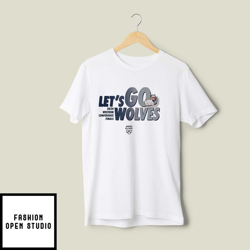 Let’s Go Wolves 2024 Western Conference Finals T-shirt