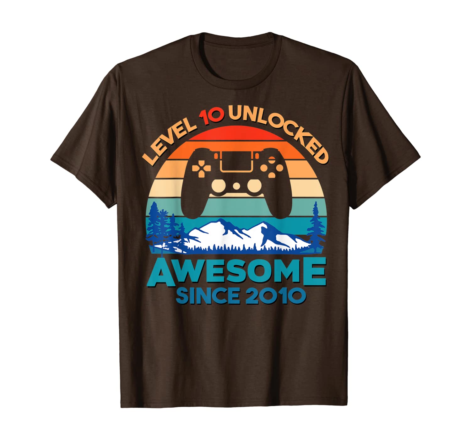 Level 10 Unlocked Shirt Level 10 Unlocked Birthday 10 Years Old Awesome Since 2010 T-shirt
