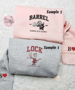 Lock And Barrel Boogie’s Boys Halloween Embroidered Couples Shirts