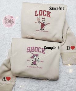 Lock And Shock Boogie’s Boys Halloween Embroidered Couples Shirts