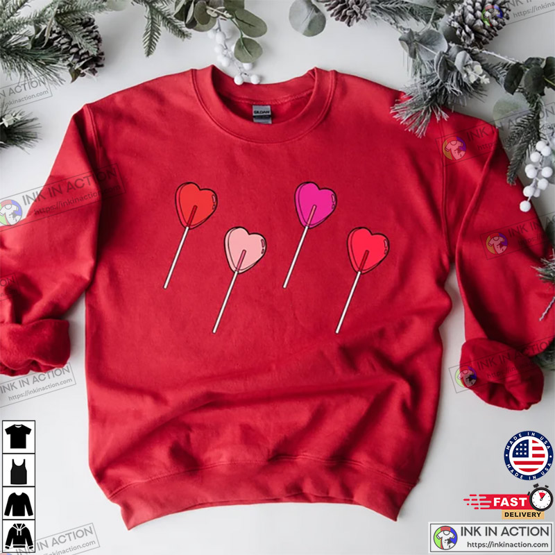 Lollipop Valentine’s Design Valentine’s Day Shirt