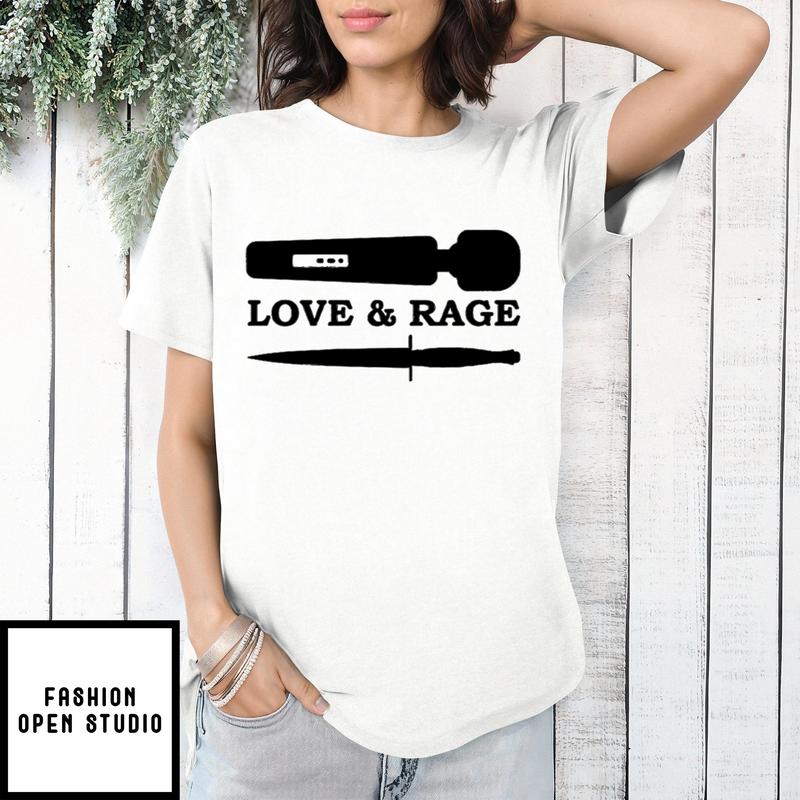 Love & Rage Dildo And Knife T-shirt