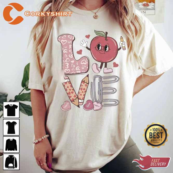 Love Teacher Valentine’s Day Shirt