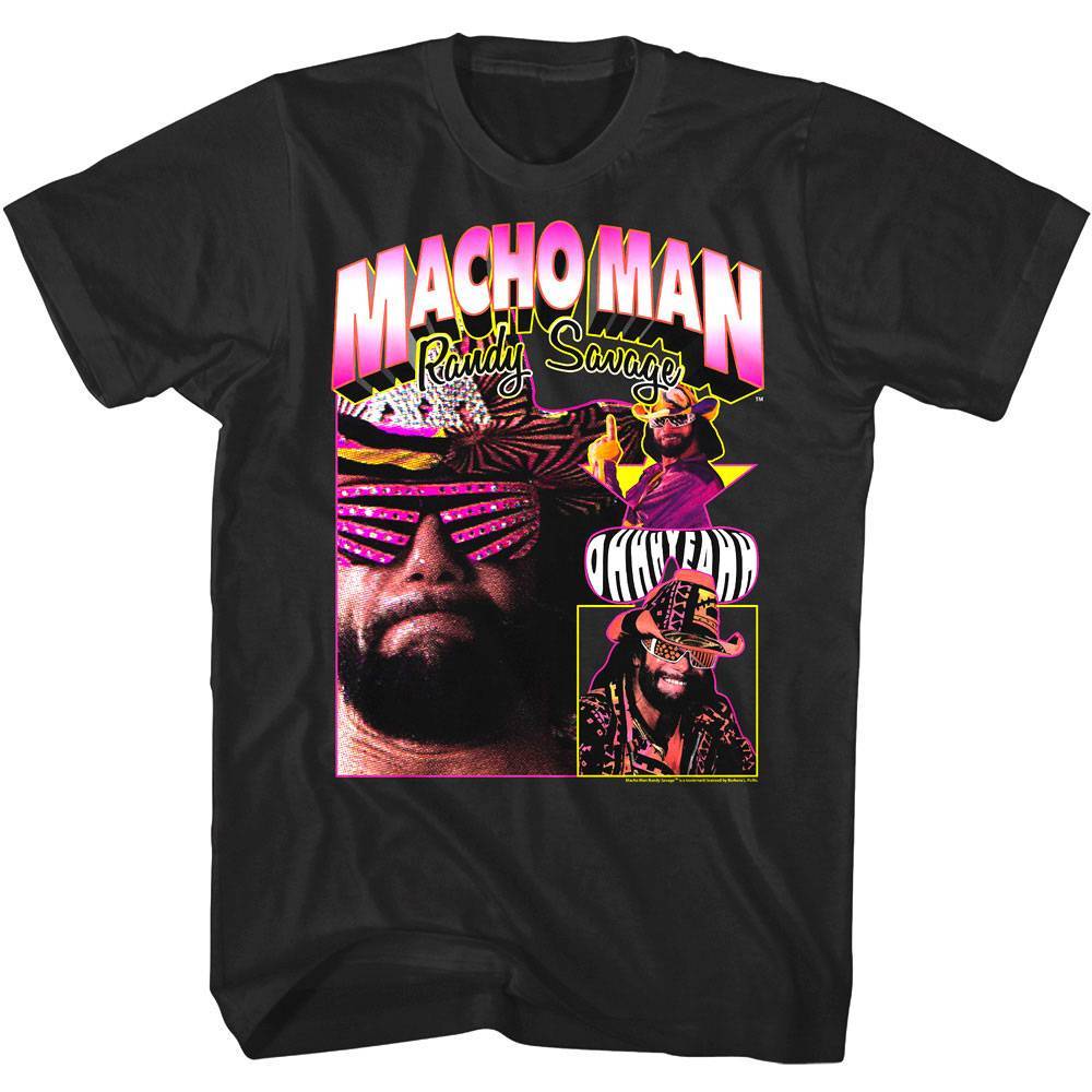 Macho Man Many Moods Of Randy Savage Men's T Shirt