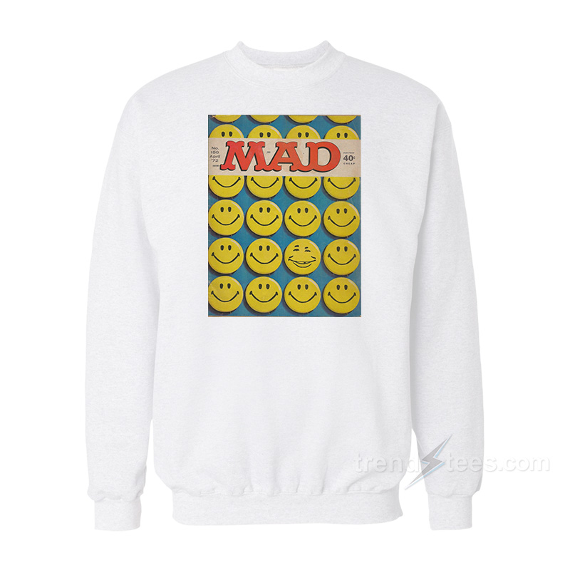 Mad Tv Magazine Cover Smiley Face That 70's Show Retro Sweatshirt