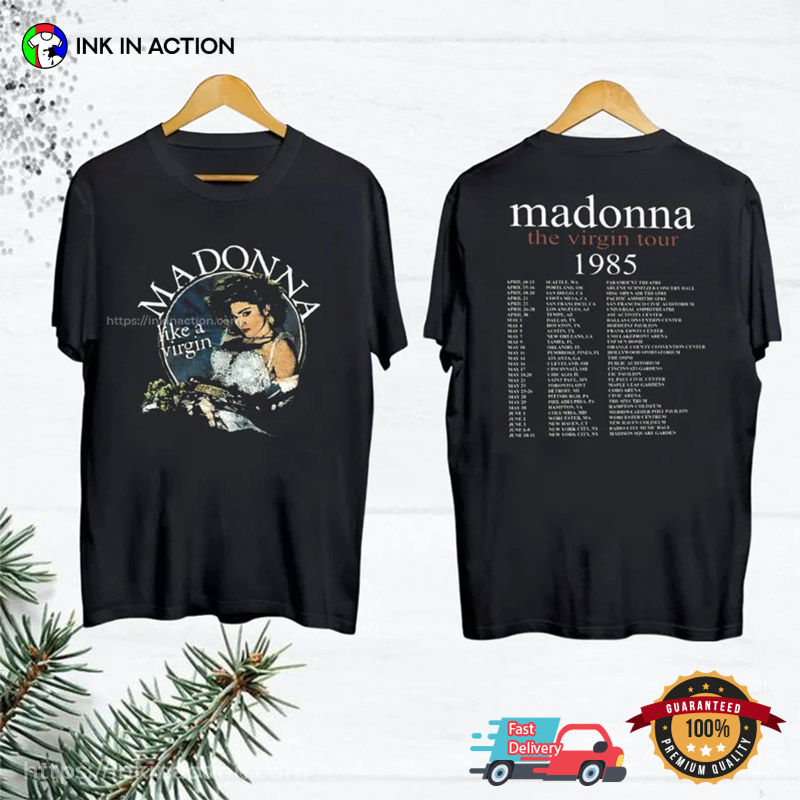 Madonna 90’s The Virgin Tour 1985 2 Sided T-shirt