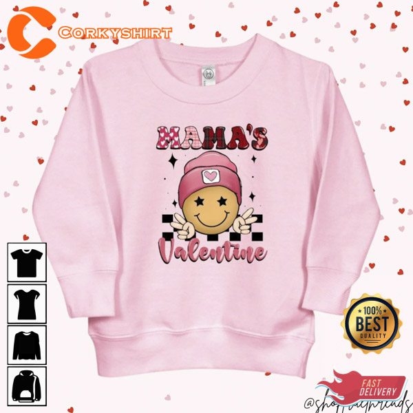 Mama’s Valentine Toddler Boy Valentine Shirt