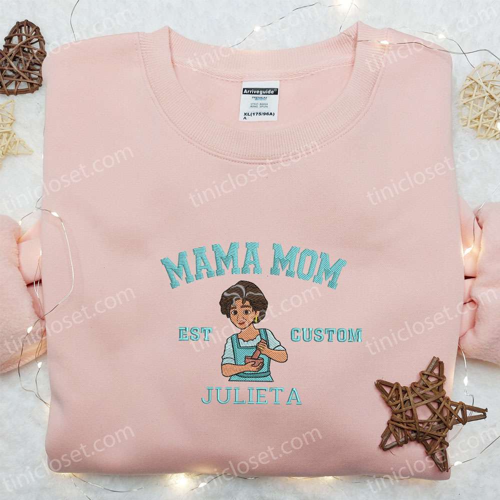 Mama Mom Julieta Custom Year Embroidered Shirt, Disney Encanto Embroidered Hoodie, Best Mother’s Day Gift