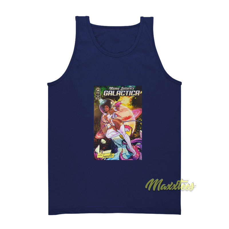 Mama Saturn's Galactica Tank Top