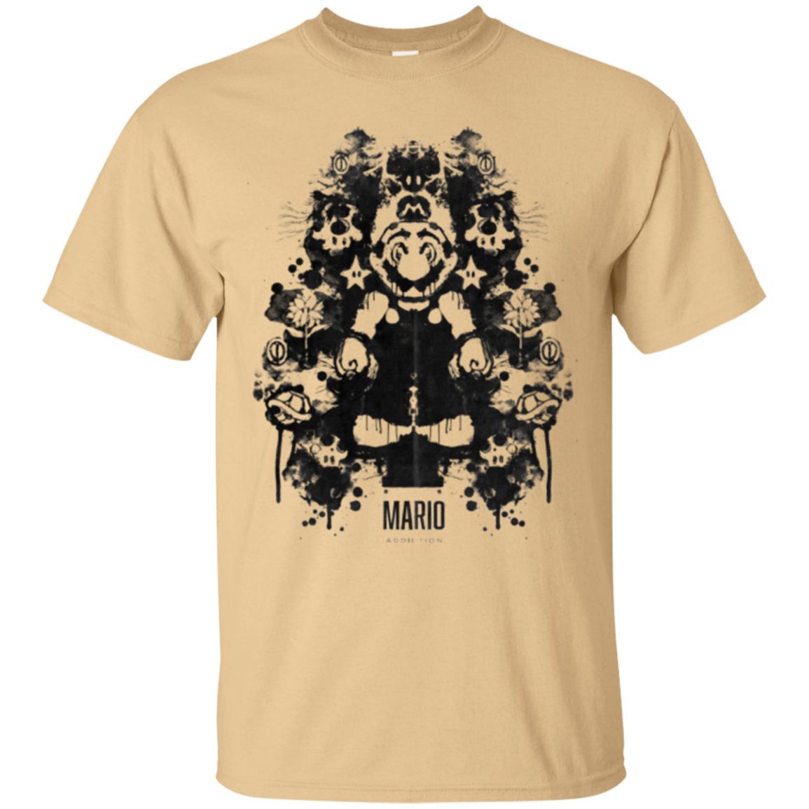Mario Ink Blot Unisex Tshirt