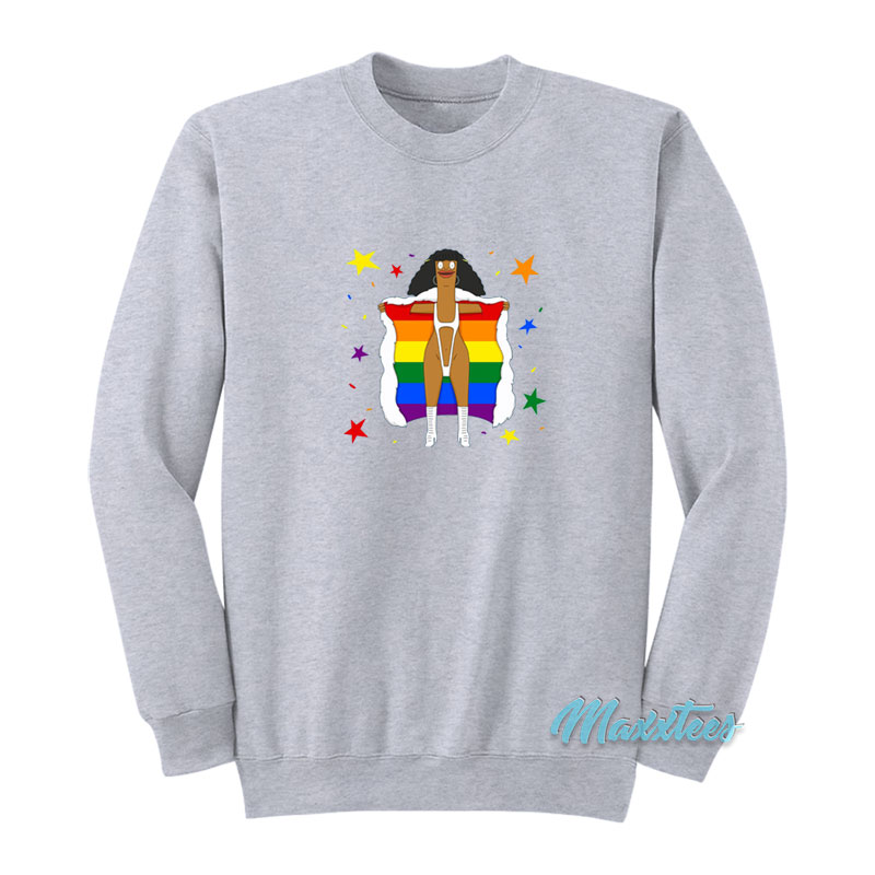 Marshmallow Bob's Burgers Pride Sweatshirt