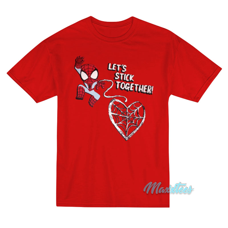 Marvel Spider Man Let's Stick Together T-shirt