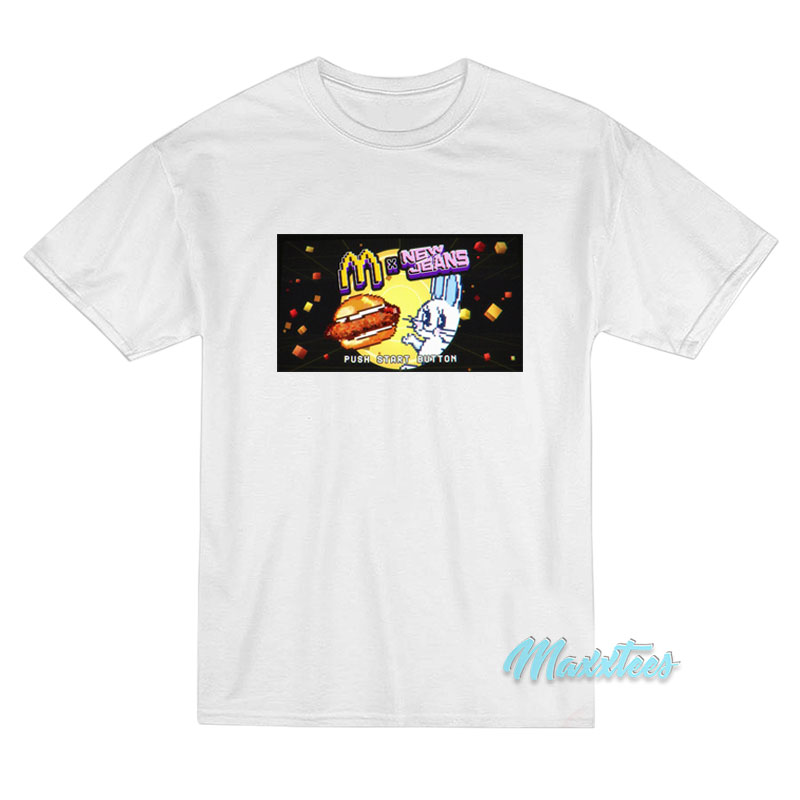 Mcdonald's X Newjeans Push Start Button T-shirt