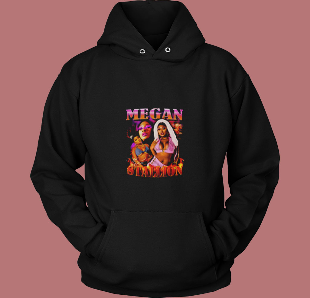 Megan Thee Stallion Vintage Inspired 90's Rap Vintage Hoodie