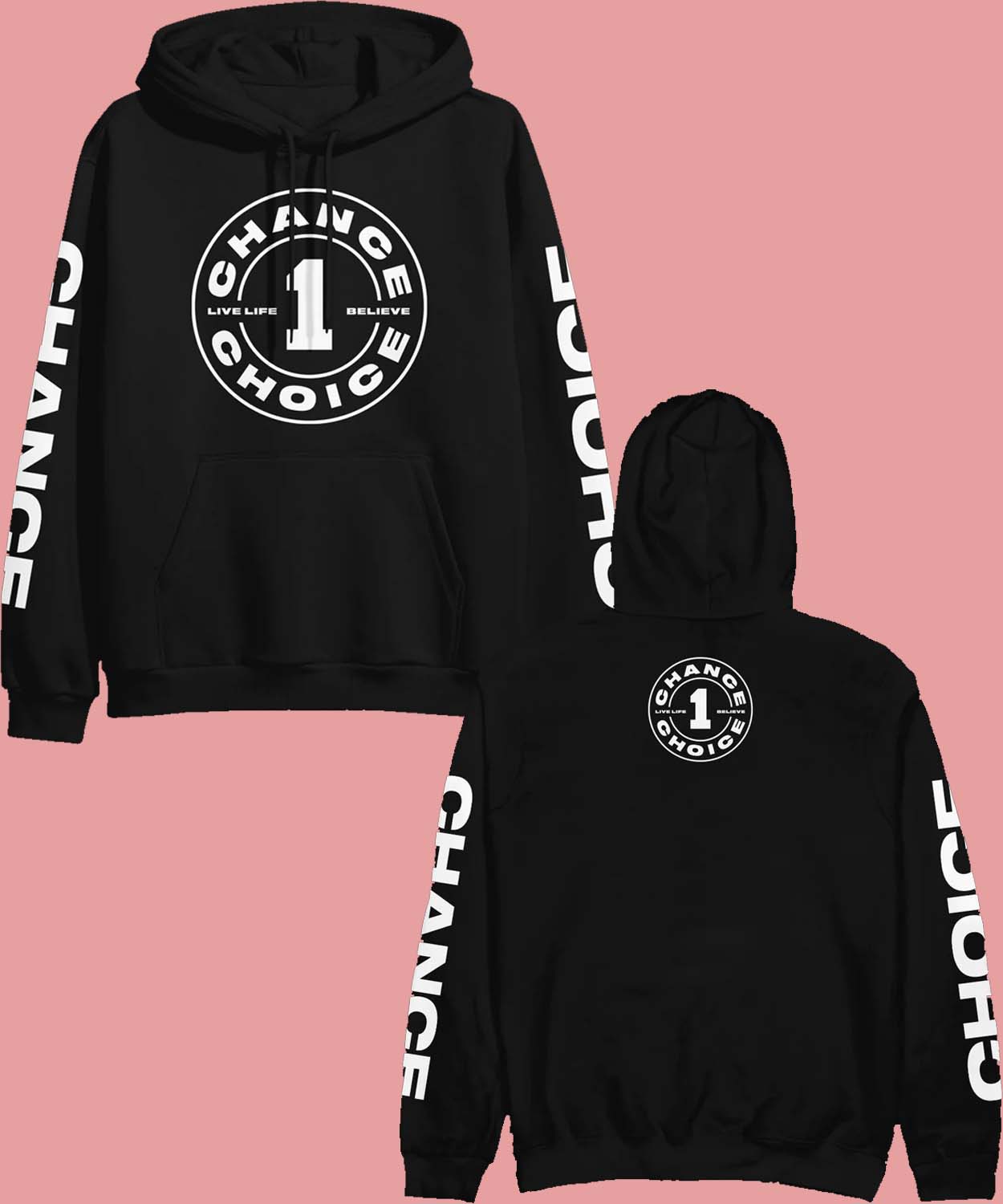 Merchnow Merch Chance Brown Logo Black – Hoodie