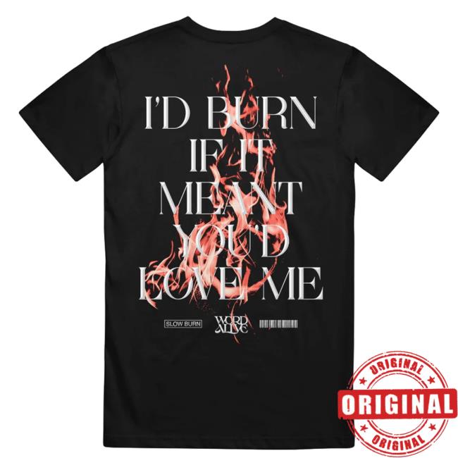 Merchnow Merch The Word Alive Slow Burn – Black – Tee