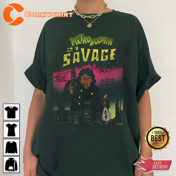 Metro Boomin & Savage Heroes And Villains New Album T-shirt