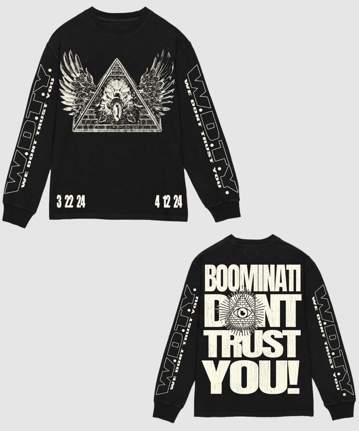 Metro Boomin Shop Merch Boominati Don’t Trust You Long Sleeve Black