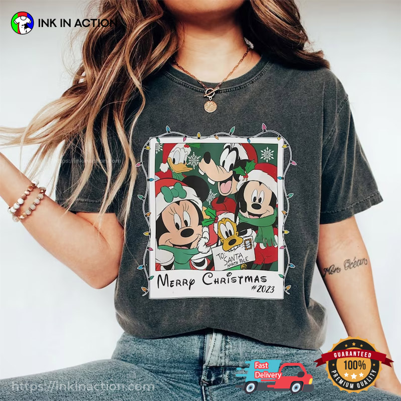 Mickey’s Very Merry Christmas Party Family Matching Comfort Color Shirt, Disney Christmas Party 2023