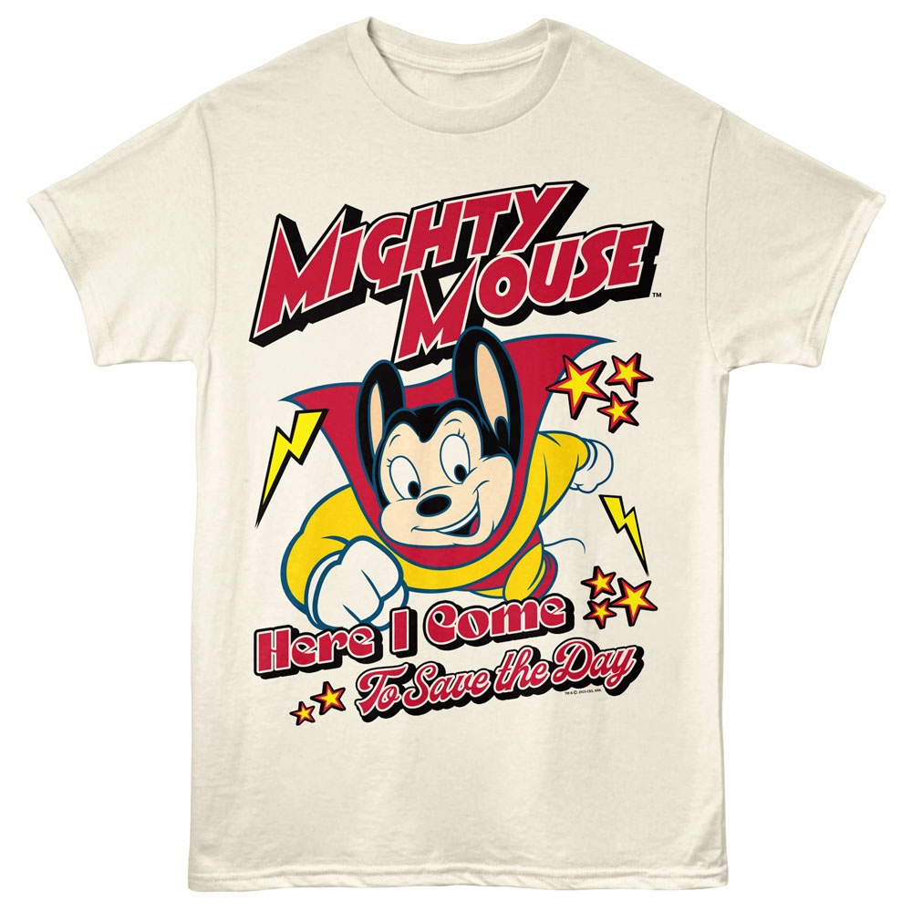 Mighty Mouse Flying & Saving Men's T Shirt