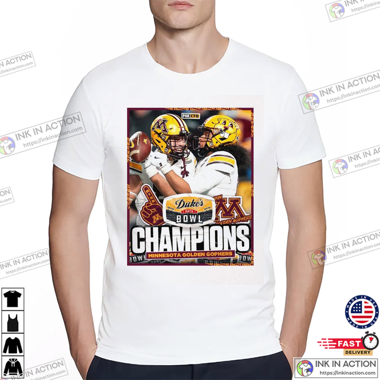 Minnesota Win Duke’s Mayo Bowl Champions T-shirt