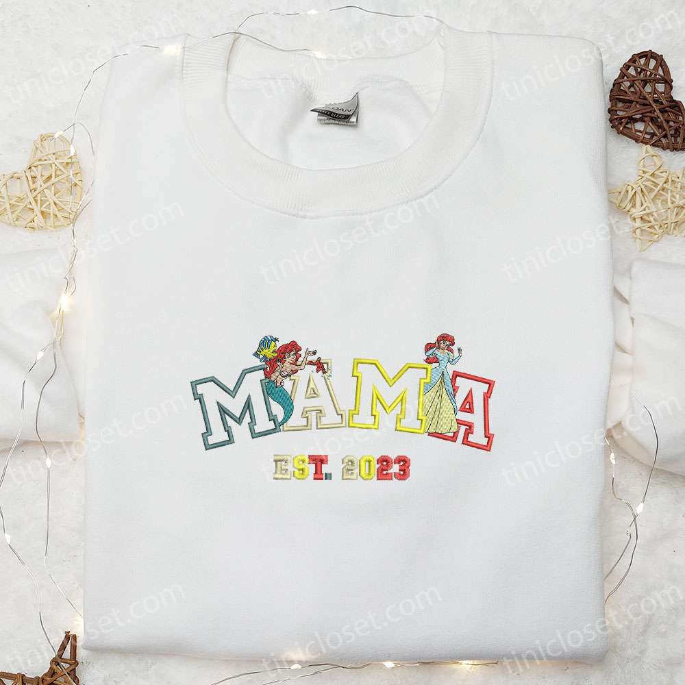Minnie Mouse Mama Mother’s Day Embroidered Shirt