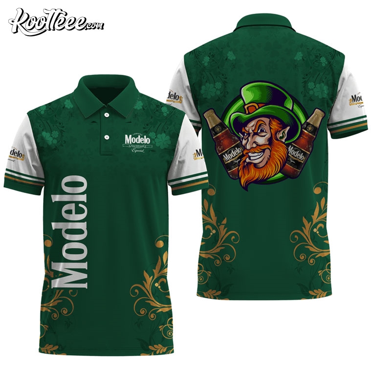 Modelo Negra St Patrick’s Day Leprechaun Polo Shirt