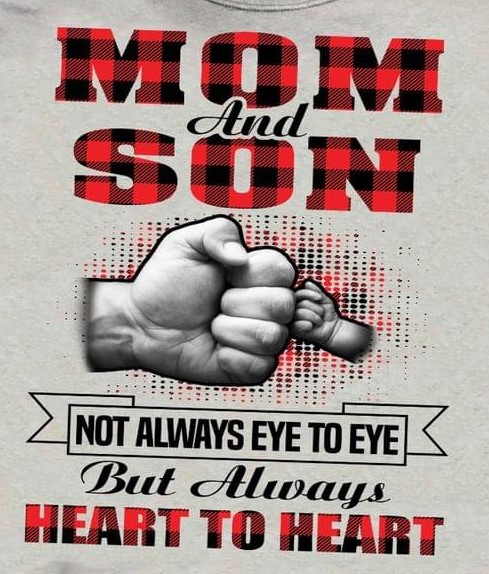 Mom And Son Not Always Eye To Eye But Heart To Heart Fist Bump Family Mother's Day Shirt