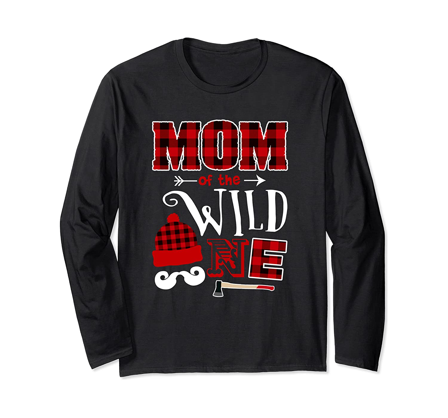 mom of the wild one shirt lumberjack