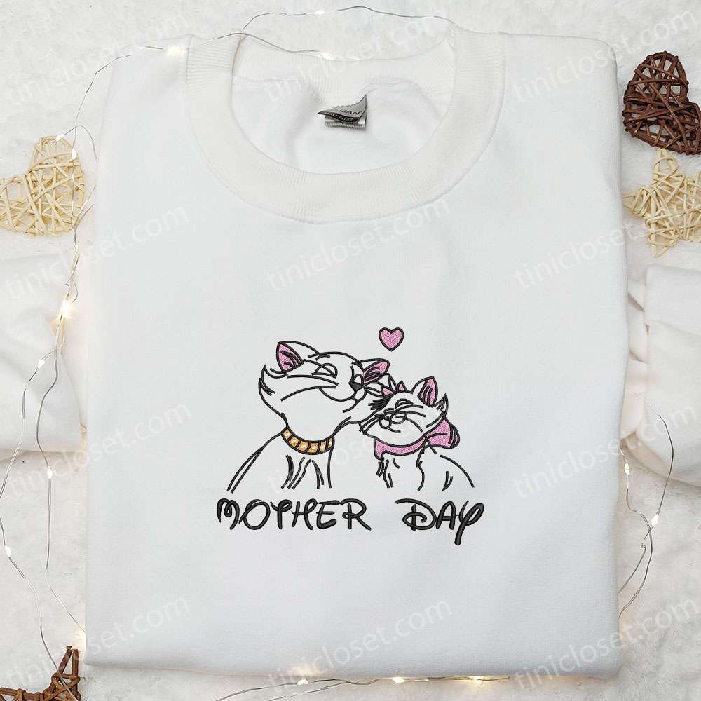 Mother’s Day Duchess And Marie Embroidered Shirt, Disney Aristocats Embroidered Hoodie, Best Mother’s Day Gift