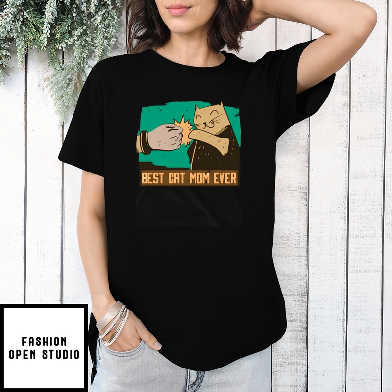 Mother’s Day Funny Gift Ideas Apparel Cat Mom T-shirt
