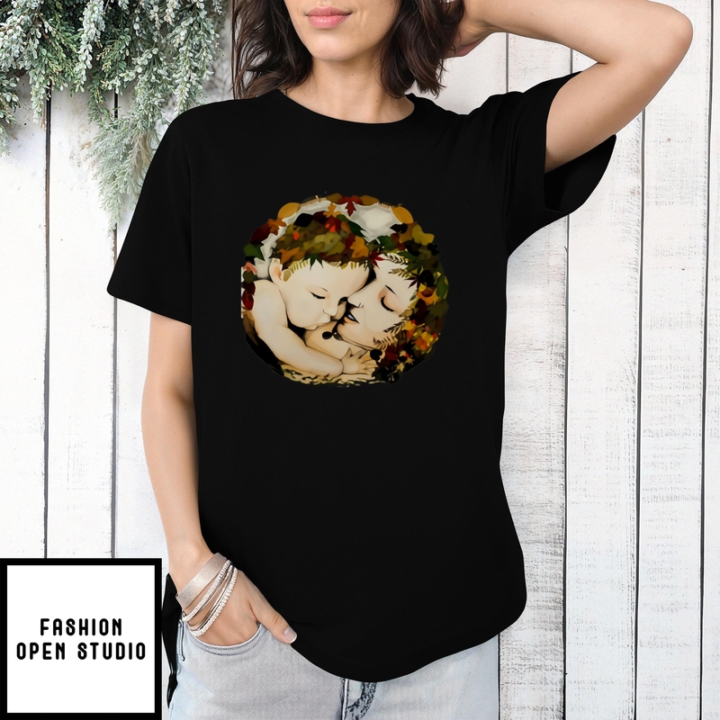 Mother’s Day Funny Gift Ideas Apparel Child And Mother Earth T-shirt